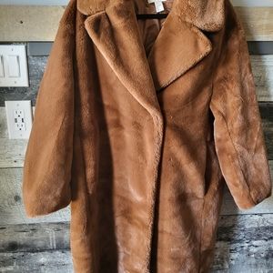 Womans brown H&M soft coat